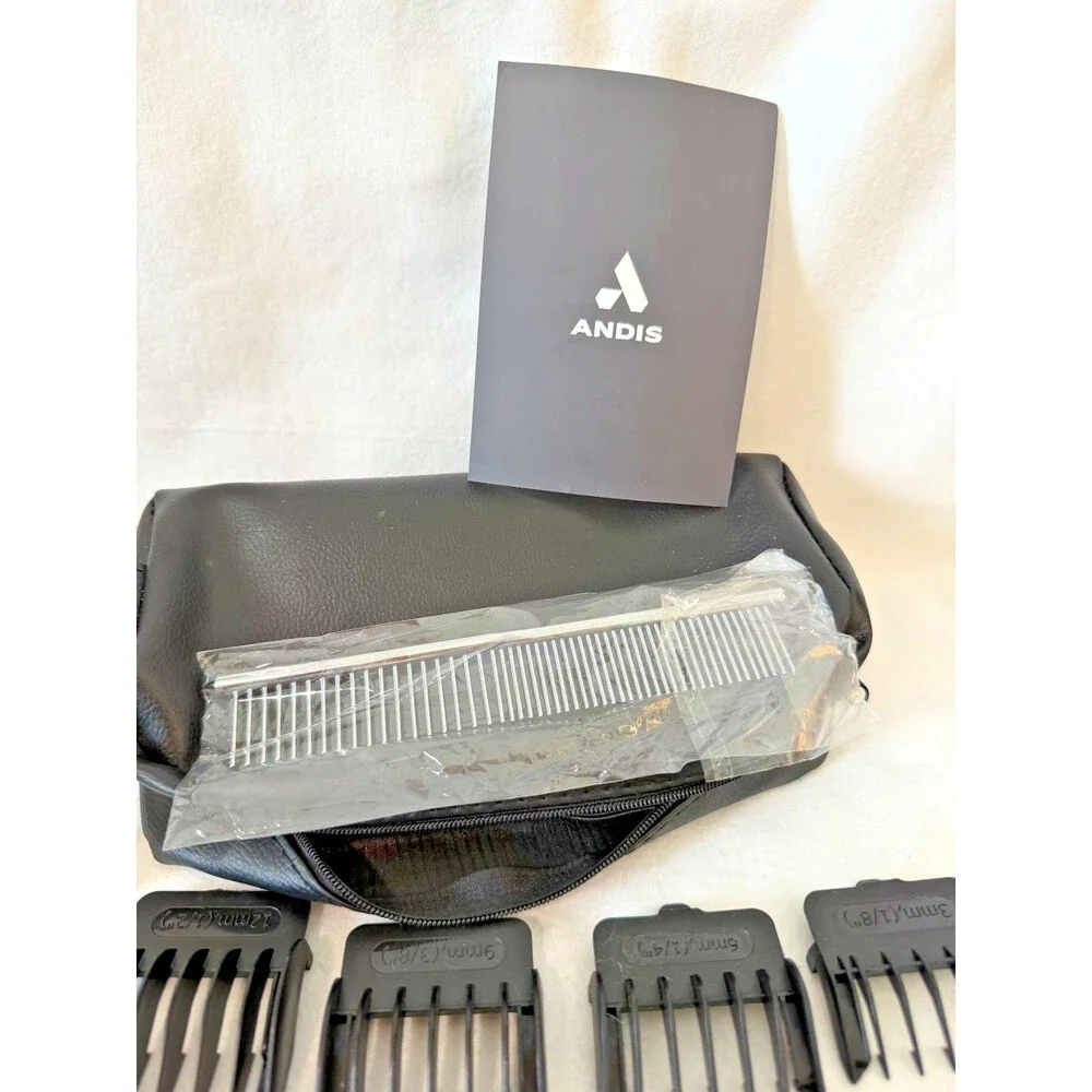 Orange Andis Easy clip Pro Pet Groomin Clippers #10 blade & 4 guards